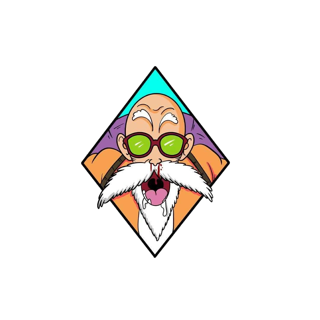 Pervy Master Roshi Sticker